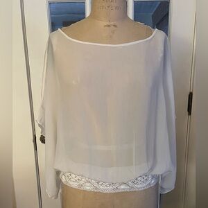 Elegant bohemian silk blouse